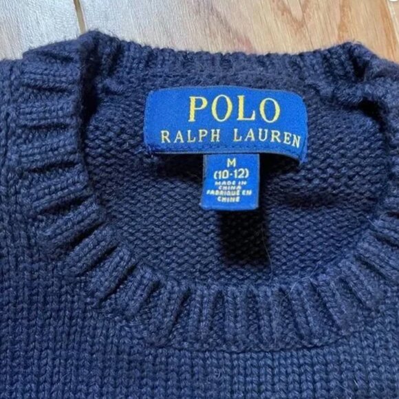 Polo Ralph Lauren Boys/Youth Letterman Sweater 12/12 - Picture 4 of 4